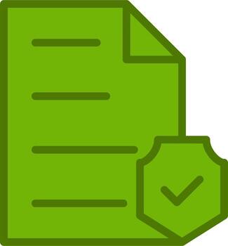 Document Encryption Vector Icon