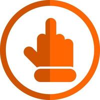 Hand Middle Finger Vector Icon Design