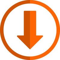 Long Arrow Alt Down Vector Icon Design