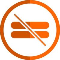 Not Equal Vector Icon Design