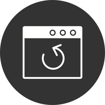Browser Backup Vector Icon