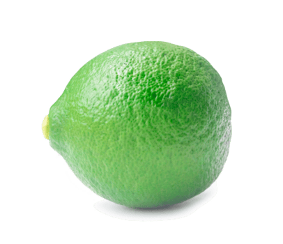 enda hela grön citron- isolerat med klippning väg och skugga i png fil formatera