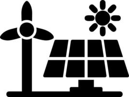 icono de vector de energía solar