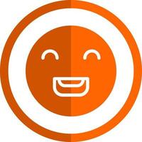 Laugh Beam Vector Icon Design