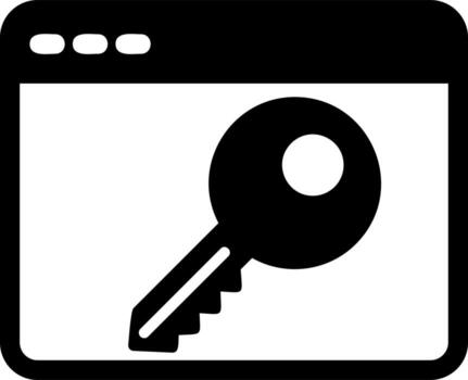 icono de vector clave