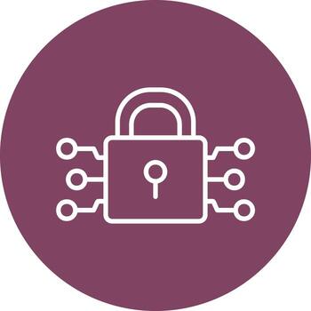 icono de vector de cifrado de datos