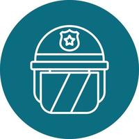 Police helmet Vector Icon