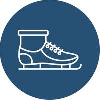 hielo patines vector icono