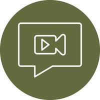 Video Chat Vector Icon