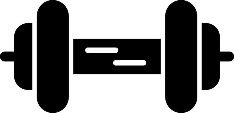 Barbell Vector Icon