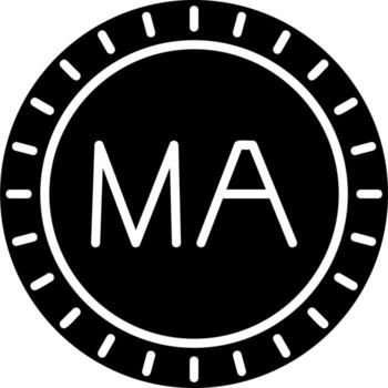 Marruecos marcar código vector icono