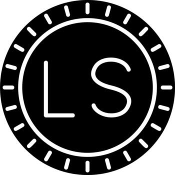 Lesoto marcar código vector icono