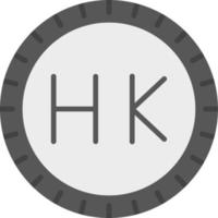 hong kong marcar código vector icono