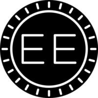 Estonia Dial code Vector Icon
