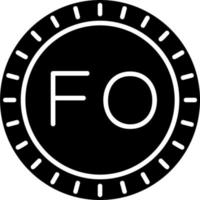 Feroe islas marcar código vector icono