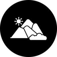 icono de vector de montaña