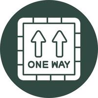 One Way Vector Icon