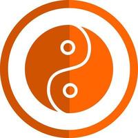 Yin Yang Vector Icon Design