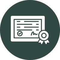 Certificate Vector Icon