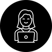 Working Woman Vector Icon