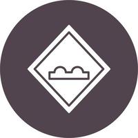 Uneven Road Vector Icon