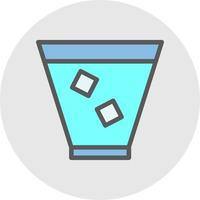 Glass Whiskey Vector Icon Design