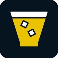 Glass Whiskey Vector Icon Design