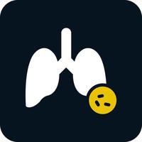 Lungs Virus Vector Icon Design