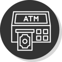 Atm Machine Vector Icon Design