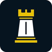 Chess Rook Vector Icon Design