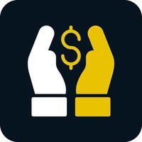 Hand Holding Usd Vector Icon Design