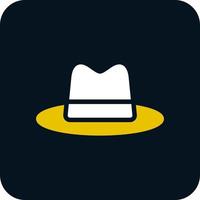 Hat Cowboy Side Vector Icon Design