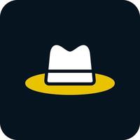 Hat Cowboy Side Vector Icon Design