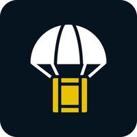 diseño de icono de vector de caja de paracaídas