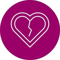Broken Heart Vector Icon