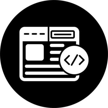 icono de vector de codificación web