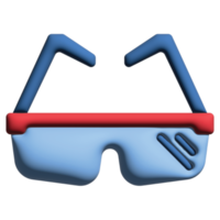 3d ilustración la seguridad lentes en labor día conjunto png