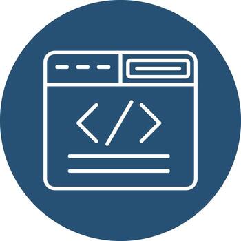 icono de vector de codificación web