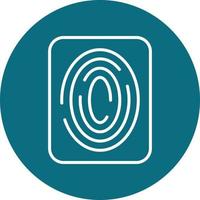Fingerprint Scan Vector Icon