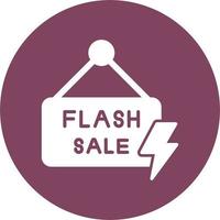 icono de vector de venta flash