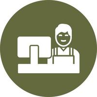 Cashier Vector Icon