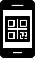 icono de vector de código qr