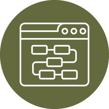 Web Algorithm Vector Icon