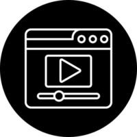 icono de vector de reproductor de video