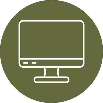 icono de vector de computadora