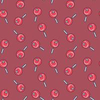 Blood with Glucose inside Magnifier vector colored seamless pattern