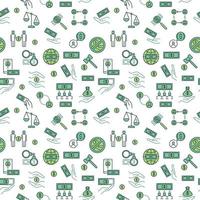 Corruption and Bribery creative vector seamless pattern