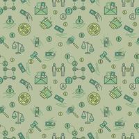 Corruption creative seamless pattern - vector Bribery background