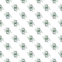 Dollar Bankkote in Hands vector Bribe colored seamless pattern