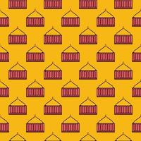 Freight Red Container vector Delivery creative seamless pattern